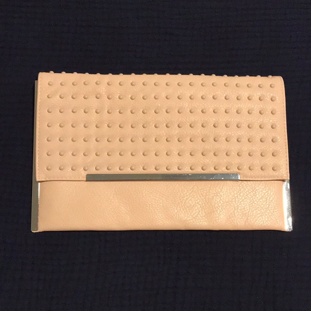 NWT Dorothy Perkins blush pink large clutch purse